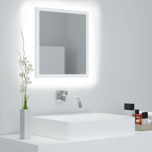 VidaXL LED kupaonsko ogledalo bijelo 40 x 8,5 x 37 cm akrilno