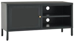 VidaXL TV ormarić antracit 90 x 30 x 44 cm od čelika i stakla