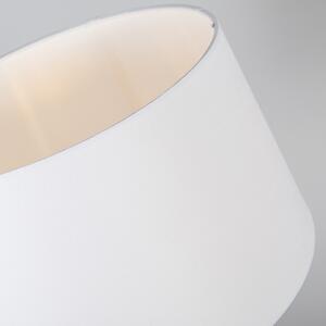 Stolna svjetiljka bijela s bijelom hladom podesiva 35 cm - Parte