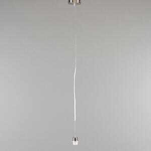 Moderna viseća svjetiljka čelik s hladom 45cm bijela - Combi 1