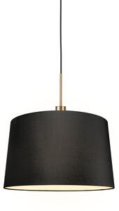 Moderna viseća svjetiljka brončana s nijansom 45 cm crna - Combi 1