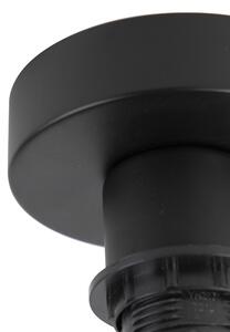 Stropna svjetiljka mat crna s bijelom hladom 45 cm - Combi