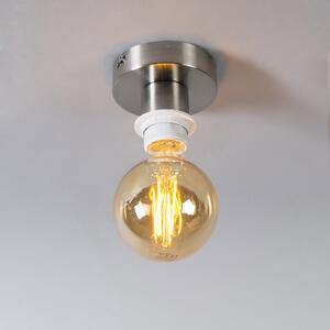 Moderna stropna svjetiljka čelik s bijelom hladom 45 cm - Combi