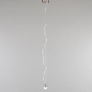 Moderna viseća svjetiljka čelik s nijansom od 45 cm bijele boje - Cappo 1