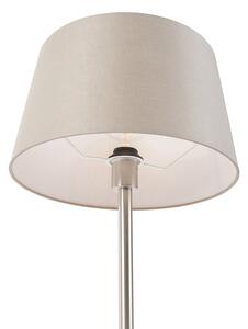 Moderna stolna svjetiljka čelik s blještavom nijansom 35 cm - Simplo