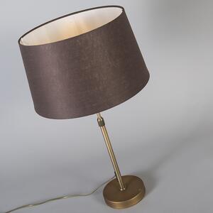 Stolna svjetiljka brončana s nijansom smeđe 35 cm podesiva - Parte