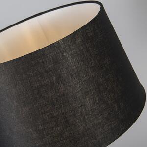 Stolna svjetiljka bakrena s crnom sjenilom 35 cm podesiva - Parte