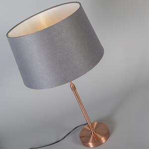 Stolna svjetiljka bakrena s nijansom siva 35 cm podesiva - Parte