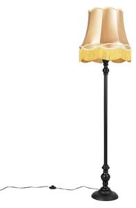 Podna svjetiljka crna sa zlatnom hladom Granny - Classico