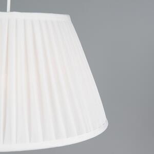 Retro viseća lampa bijela 35 cm - Plisse