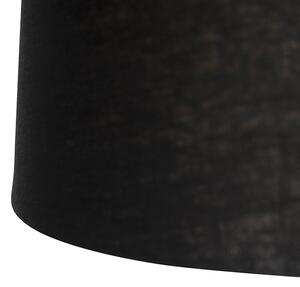 Viseća svjetiljka s lanenim nijansama crna 35 cm - Blitz II crna