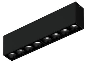 Wever & Ducré Lighting WEVER & DUCRÉ Linoo 8.0 LED stropna svjetiljka, mat crni metal, prigušiva, Crno, Dnevni boravak/blagovaonica, Aluminij, Strop s više plamena