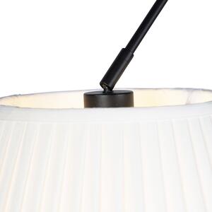 Viseća svjetiljka s nabranim nijansama krem 35 cm - Blitz II crna