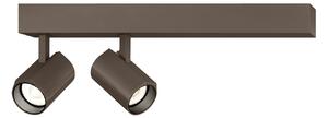 Wever & Ducré Lighting WEVER DUCRÉ LED stropni reflektor, Ceno bronca, 2.700 K, 2 svjetla, prigušiva, Bronca / stari mesing, Dnevni boravak/blagovaonica, Aluminij