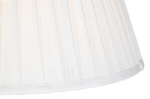 Viseća svjetiljka s nabranom kremom u boji 35 cm - Blitz I čelik