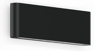 Wever & Ducré Lighting WEVER & DUCRÉ Kiosk 2.0 Black 2.700 K LED vanjska zidna svjetiljka, prigušiva, Crno, Aluminij