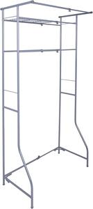 Metalni kupaonski regal iznad perilice FIXANO 170x60-90 cm, siva