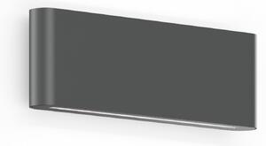 Wever & Ducré Lighting WEVER DUCRÉ vanjska zidna svjetiljka Kiosk 2.0, antracit, 2.700 K, prigušiva, Crno, Aluminij
