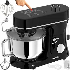 2300w touch planetarni kuhinjski mikser robot LCD 6l s grijanom posudom crne boje
