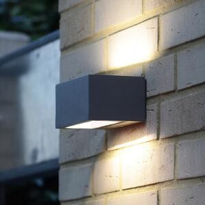 LED vanjska zidna lampa Gemini, 22cm, 4.000K, antracit