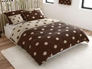 Pamučna posteljina CROWN BLEND krem-smeđa Dimenzije posteljine: 70 x 90 cm | 140 x 200 cm