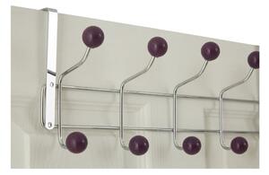 Bordo/u srebrnoj boji metalna vješalica za vrata 41 cm – Premier Housewares