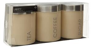 Metalne posude za namirnice u setu 3 kom za kavu/za čaj – Premier Housewares