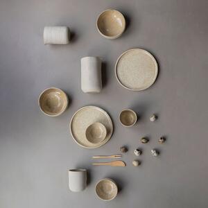 Bijelo-bež kamene zdjelice u setu 2 kom Sand Grain – Mette Ditmer Denmark