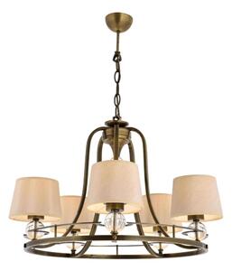 Luster na lancu NARA 5xE27/40W/230V mesing