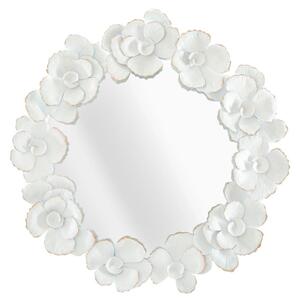 Mauro Ferretti Zidno ogledalo bijeli cvijet cm 82x2,6x85,5