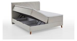 Bež boxspring krevet s prostorom za pohranu 180x200 cm Memphis - Meise Möbel