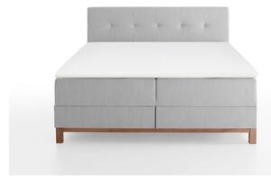 Svijetlo sivi boxspring krevet s prostorom za pohranu 160x200 cm Catania - Meise Möbel
