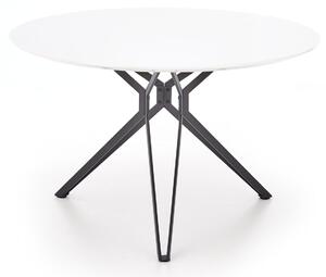 Stol Houston 218, Sjajno bijela, Crna, 76cm