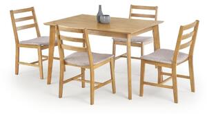 Blagovaonski set Houston 356, 75x80x120cm, Medijapan, Prirodno drvo furnira, Drvo, Kaučuk