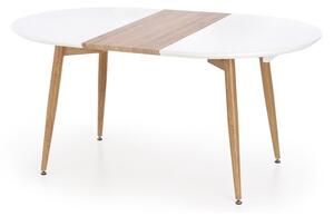 Stol Houston 345, Mat bijela, Hrast San Remo, 76x90cm