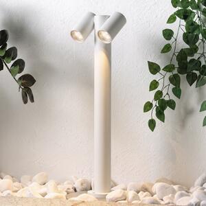PRIOS Prios Tulimar svjetlo za stazu, 2-svjetiljkasto, 60 cm, bijelo, IP65, prigušiva, Bijela, Metal