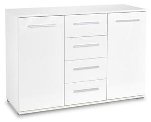Komoda Cirveso 103, Bijela, Sjajno bijela, 82x116x41cm