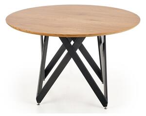 Stol Houston 733, Crna, Zlatni hrast, 75cm
