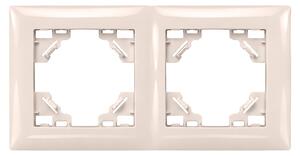 Dvostruki okvir za utičnice OSTE JNH014-2F Beige