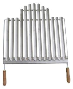 Rešetka inox mini 52x50 cm (266) za kamin Mini Lecca