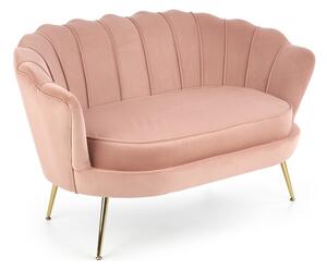 Sofa Houston 827, Ružičasta, Zlatno, 77x133x77cm