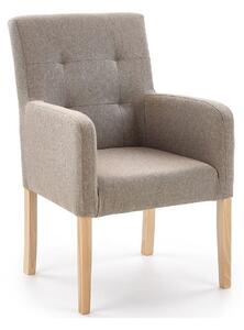 Fotelja Houston 1056, Medeni hrast, Beige, 92x60x62cm, Bukva