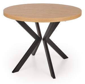 Stol Houston 1495, Zlatni hrast, Crna, 75cm