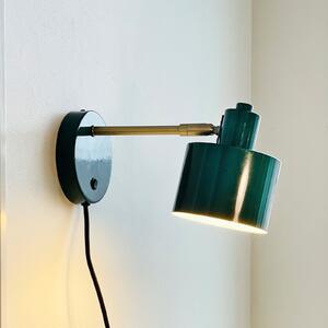 Dyberg Larsen Zidna lampa Ocean, tamnozelena, projekcija 30 cm, Zelena, Dnevni boravak/blagovaonica, Metal