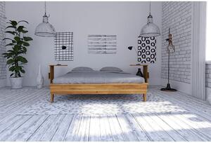 Black Friday - Bračni krevet od hrastovog drveta 200x200 cm Retro - The Beds