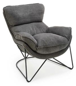 Fotelja Houston 1419, Tamno sivo, 85x75x88cm