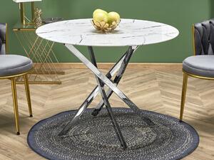 Stol Houston 1538, Srebro, Bijeli mramor, 75cm