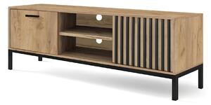 TV stol Velvesu 103, Craft hrast, Crna, 48x180x40cm