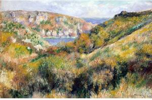 Reprodukcija slike Augusta Renoir - Hills oko zaljeva Moulin Huet, Guernsey, 60 x 40 cm
