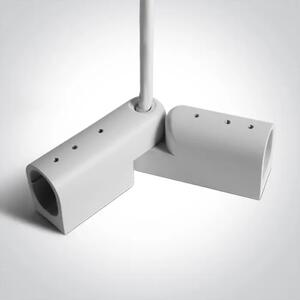 BIJELI Plug & Play KABEL ZA NAPAJANJE I PRILAGODLJIV KUT ZA ŠINE ON/OFF / DALI DM42004PE/W